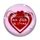 Cabochon Verre - ma fille je t'aime
