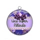 Pendentif Cabochon Argent - une super filleule