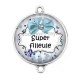 Connecteur Cabochon Argent - super filleule