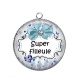 Pendentif Cabochon Argent - super filleule