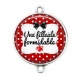 Connecteur Cabochon Argent - une filleule formidable
