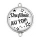 Connecteur Cabochon Argent - une filleul au top