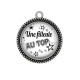 Pendentif Cabochon Argent - une filleul au top