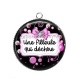 Pendentif Cabochon Argent - une filleule qui déchire