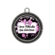 Pendentif Cabochon Argent - une filleule qui déchire