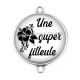 Connecteur Cabochon Argent - une super filleule