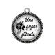 Pendentif Cabochon Argent - une super filleule