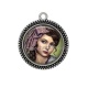 Pendentif Cabochon Argent - petite fille