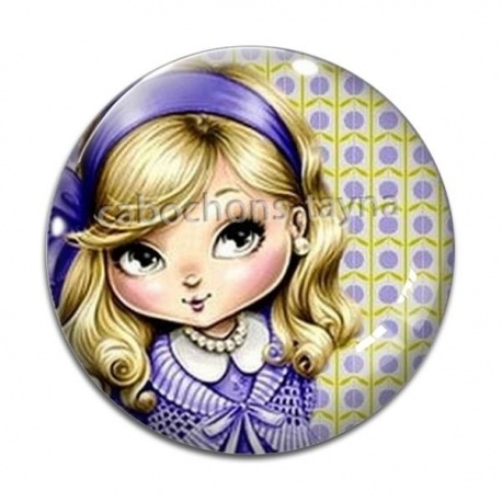 Cabochon Verre - petite fille