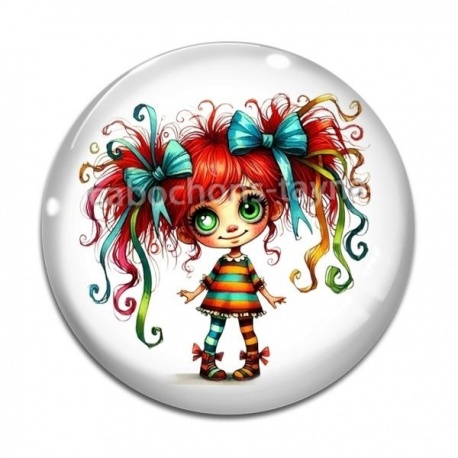 Cabochon Verre - petite fille