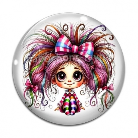 Cabochon Verre - petite fille