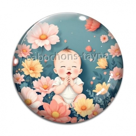 Cabochon Verre - bébé