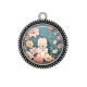 Pendentif Cabochon Argent - bébé