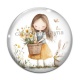 Cabochon Verre - petite fille