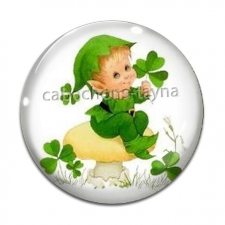 Cabochon Verre - petit lutin