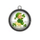 Pendentif Cabochon Argent - petit lutin