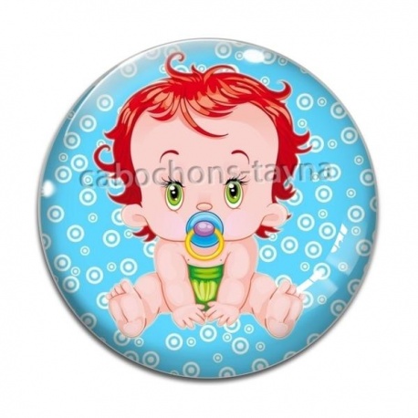 Cabochon Verre - bébé