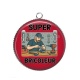 Pendentif Cabochon Argent - super bricoleur