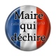 Cabochon Résine - maire qui déchire