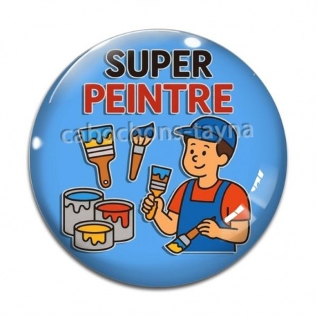 Cabochon Verre - super peintre