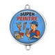 Connecteur Cabochon Argent - super peintre