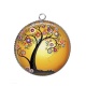 Pendentif Cabochon Argent - arbre de vie