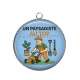 Pendentif Cabochon Argent - un paysagiste au top