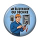 Cabochon Résine - un électricien qui déchire