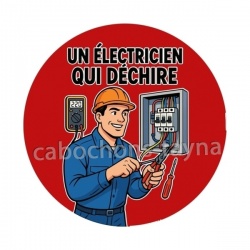  un électricien qui déchire
