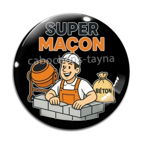 Cabochon Verre - super maçon