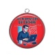 Pendentif Cabochon Argent - un informaticien qui déchire