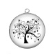 Pendentif Cabochon Argent - arbre de vie