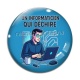 Cabochon Verre -  un informaticien qui déchire