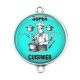 Connecteur Cabochon Argent - super cuisinier