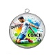 Pendentif Cabochon Argent - super coach