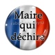 Cabochon Verre - maire qui déchire