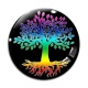 Cabochon Verre - arbre de vie