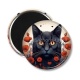 Magnet's - chat noir coquelicot