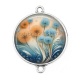 Connecteur Cabochon Argent - pissenlit