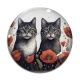 Cabochon Verre - chat