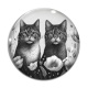 Cabochon Verre - chat