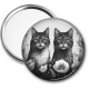 Miroir de poche - chat
