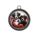 Pendentif Cabochon Argent - chien