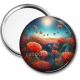 Miroir de poche - coquelicot