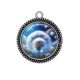 Pendentif Cabochon Argent - pissenlit