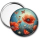 Miroir de poche - coquelicot