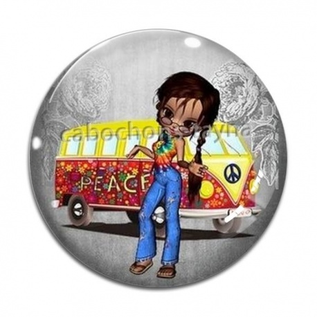 Cabochon Verre - fille van