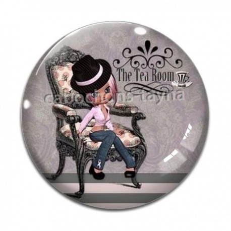 Cabochon Verre - fille