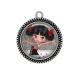 Pendentif Cabochon Argent - petite fille