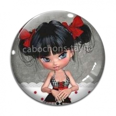 Cabochon Verre - fille